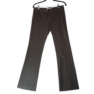 CABI My Favorite Trousers Ponte Pants Womens 6 Gray Flare Career Knit Style 575R